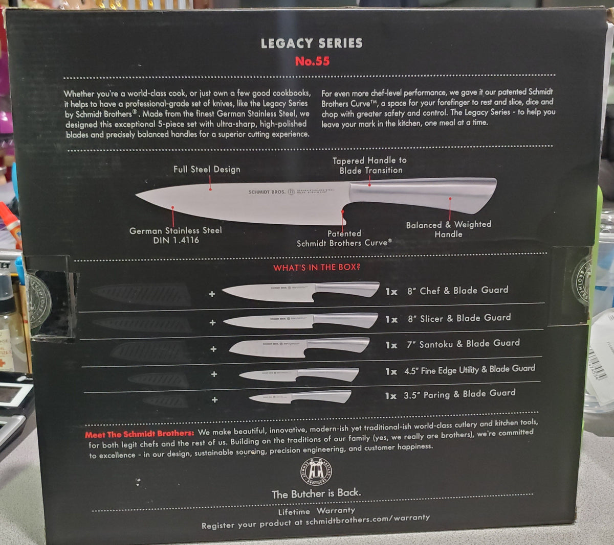 Pc Series, Guards Sharp Legacy 5 Knife Bros. – Ultra Blade + Set Schmidt