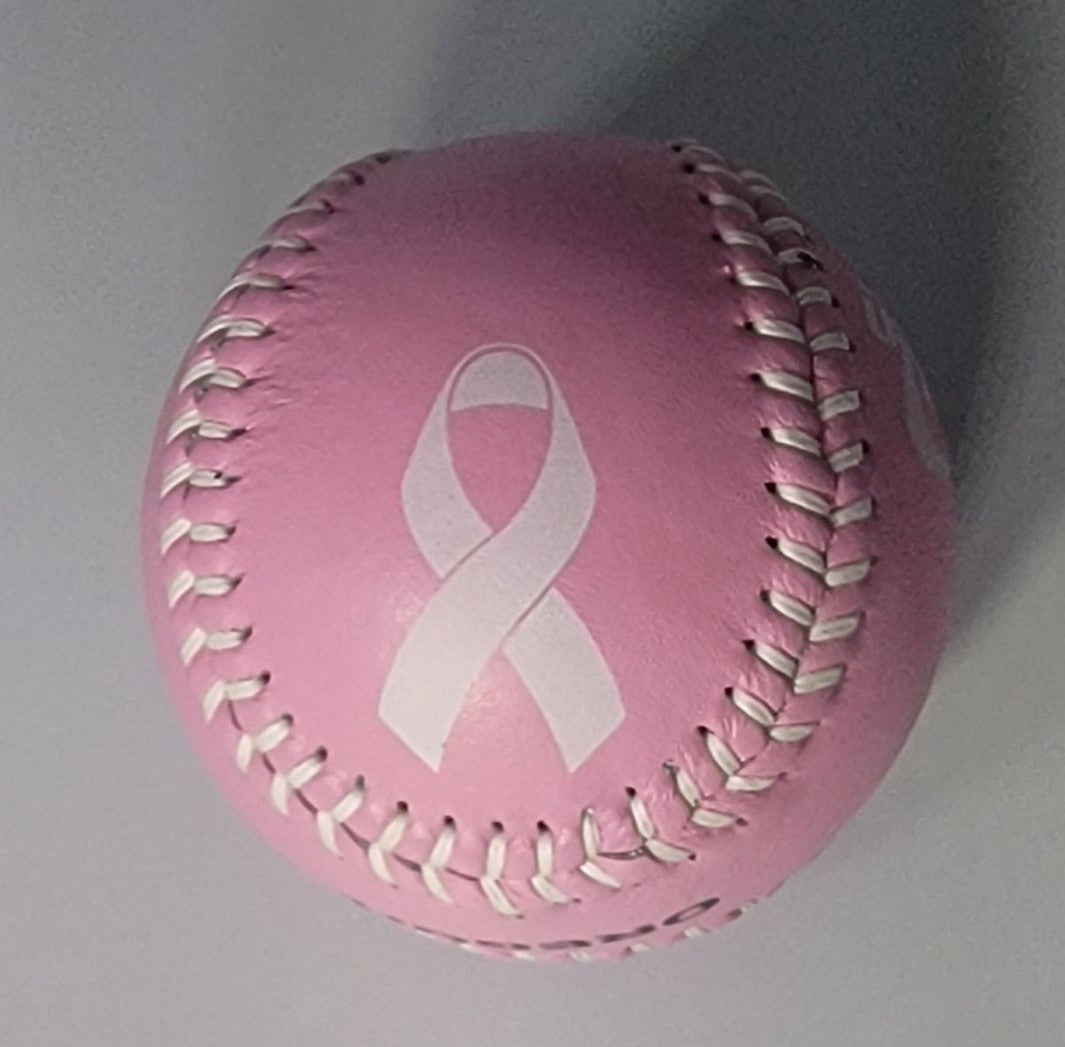 Solid color light puce pink softball