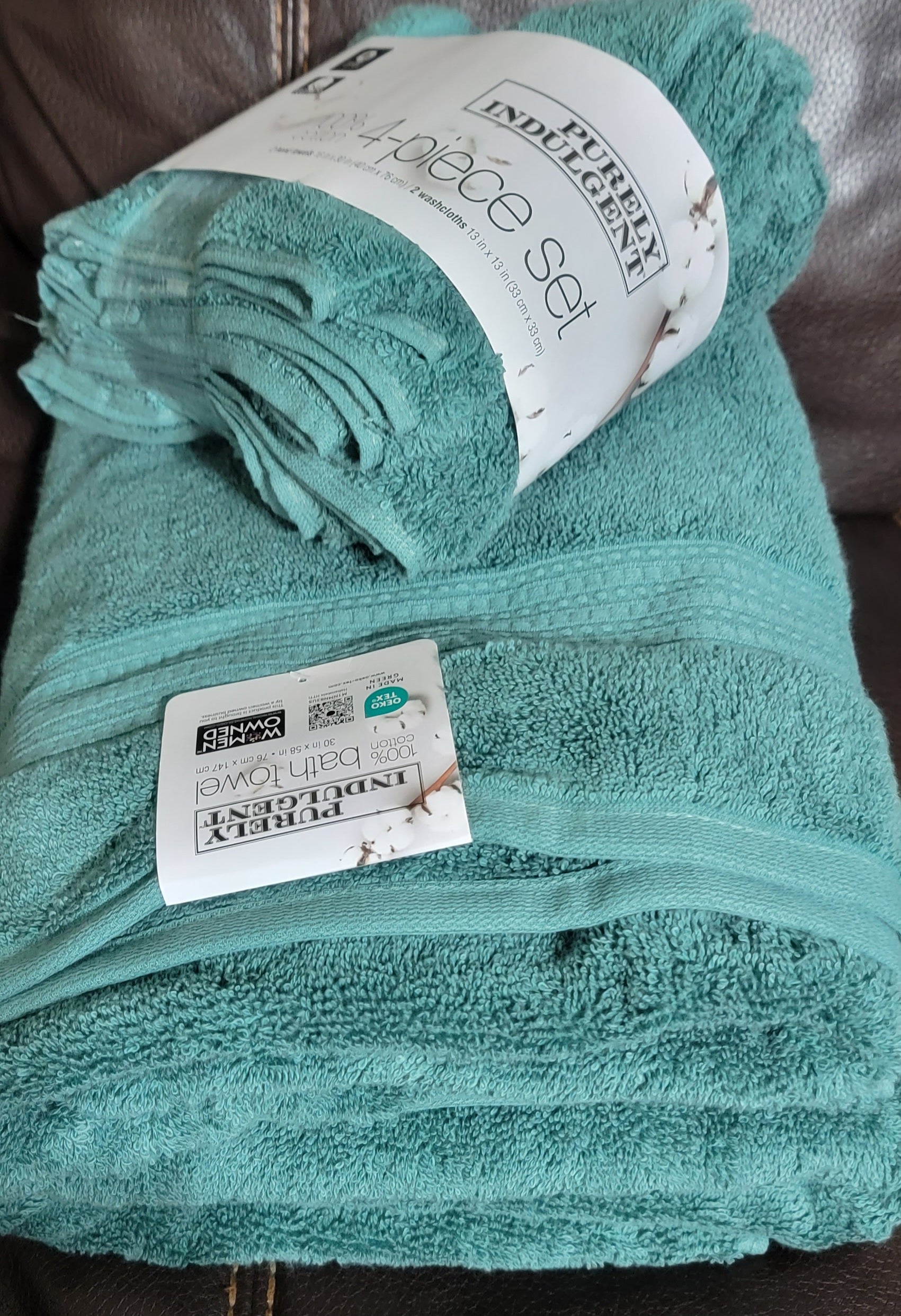 Purely Indulgent 100% Bath towel made by Women Owned 