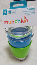 Load image into Gallery viewer, Munchkin Splash Open Toddler cup with Training Lid 2-Pack 7 oz Blue &amp; Green
