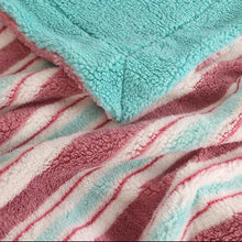 Load image into Gallery viewer, Life Comfort Kids Ultimate Sherpa Fleece Throw, Pink / Light Blue
