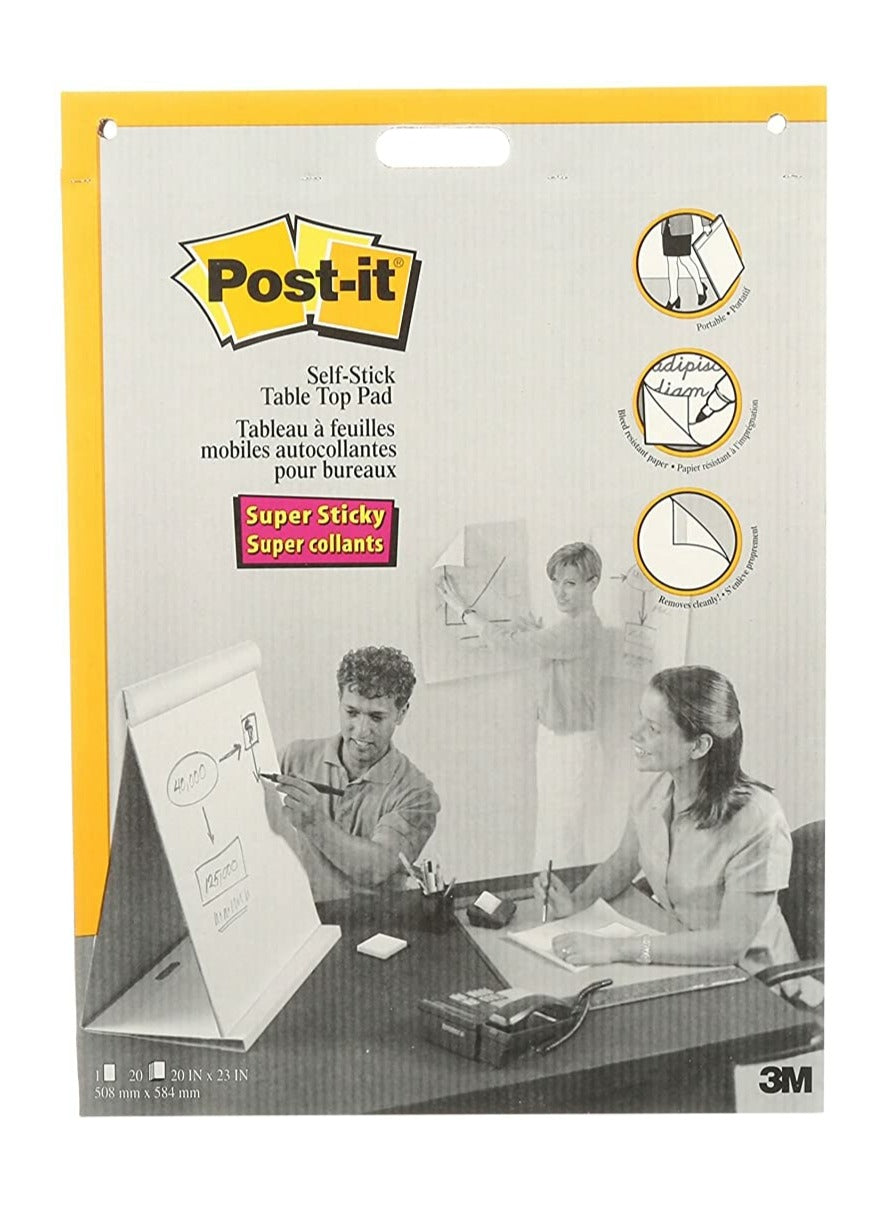  Post-it Super Sticky Tabletop Easel Pad, 20 x 23