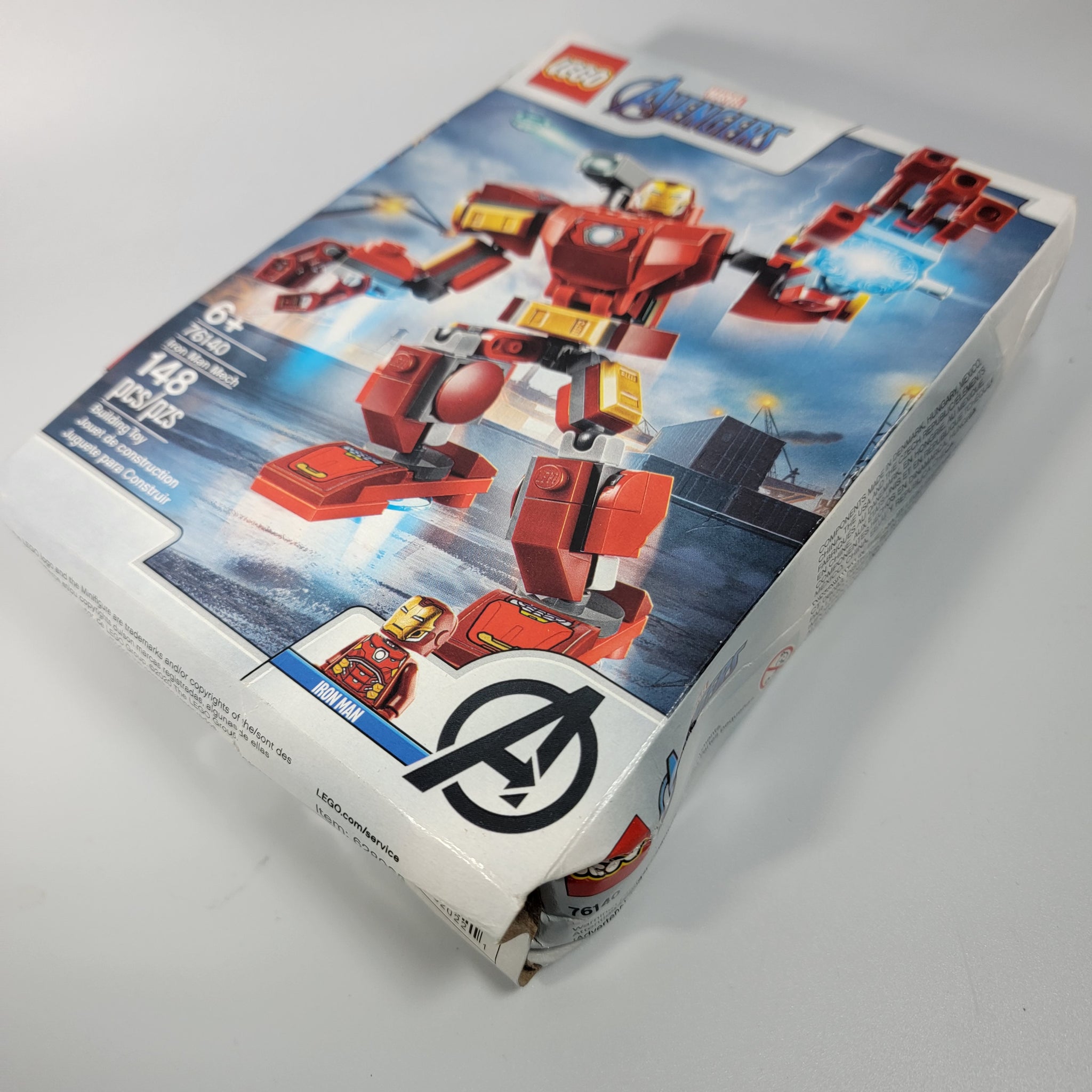 LEGO Marvel Avengers Iron Man Mech 76140 Building Toy with Iron Man Mech  and Minifigure (148 Pieces) 