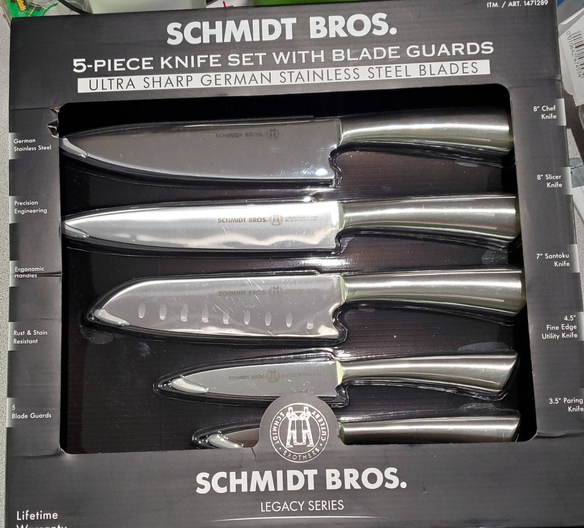 Schmidt Bros. Legacy Series, – 5 Ultra + Blade Set Pc Sharp Knife Guards
