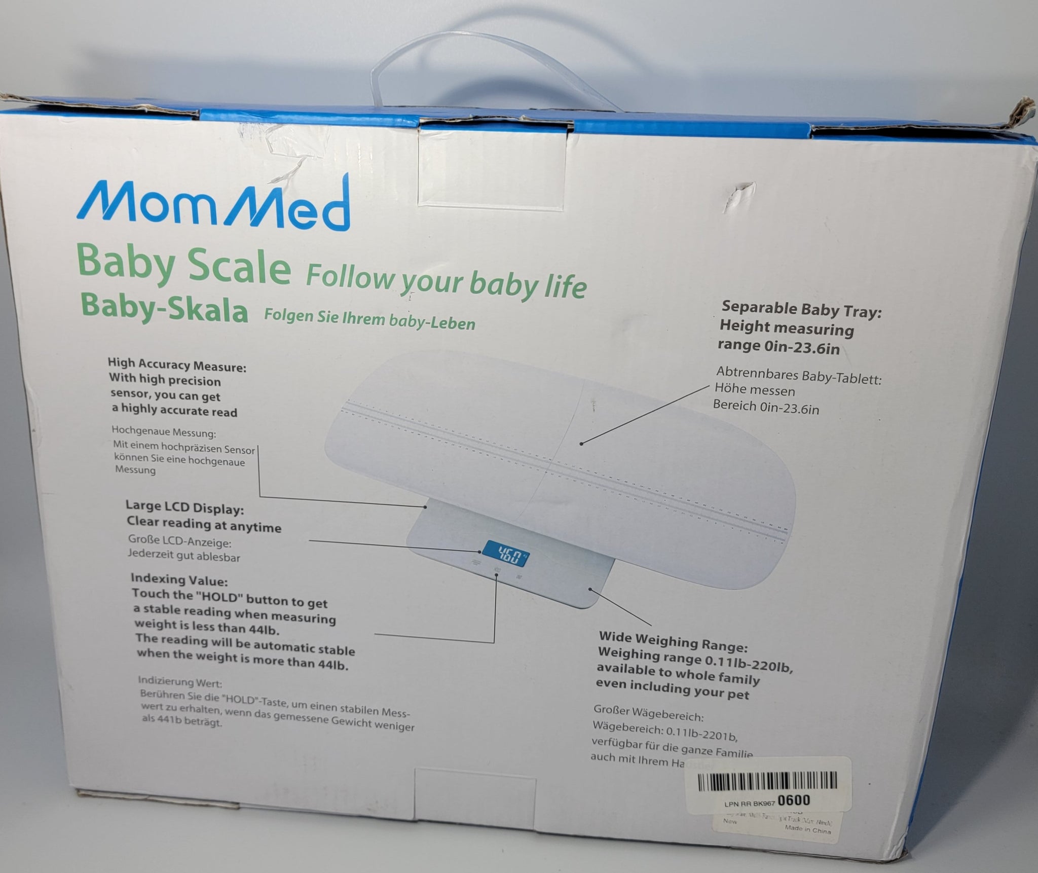 Digital Baby Scale with Hold Function, Pet Scale, Muti-Function