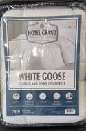 Hotel Grand, 240 TC Luxury White Goose Feather + Down Comforter  Twin