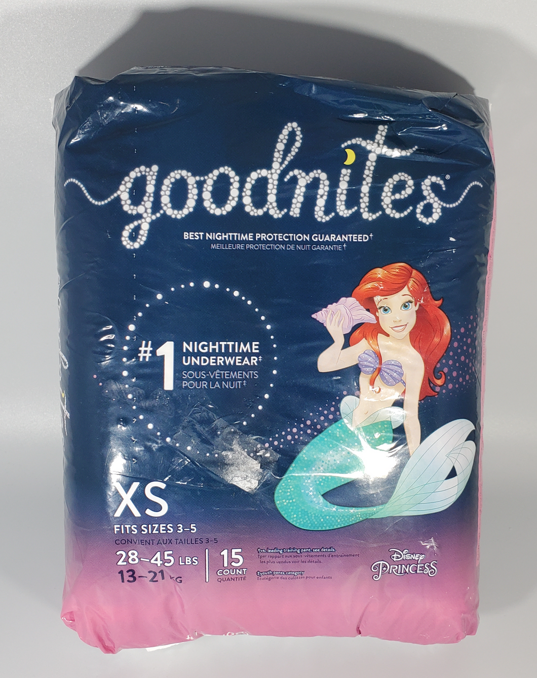 GoodNites Bedtime Bedwetting Underwear for Girls, XS, 15 Ct