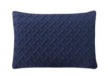 Load image into Gallery viewer, Chic Home Ora 3 Piece Reversible Comforter Set Embossed Embroidered Navy Blue, Geometric Bedding - QUEEN
